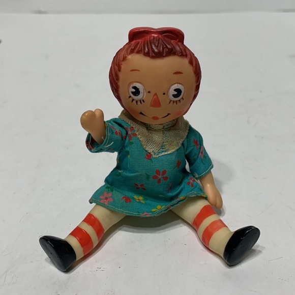 Vintage Raggedy Ann soft rubber doll 5 inch - Picture 16 of 16